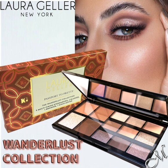 Laura Geller Passport To Pretty Eyeshadow*& Face Palette~Wanderlust Pink 21g NIB - Picture 1 of 12